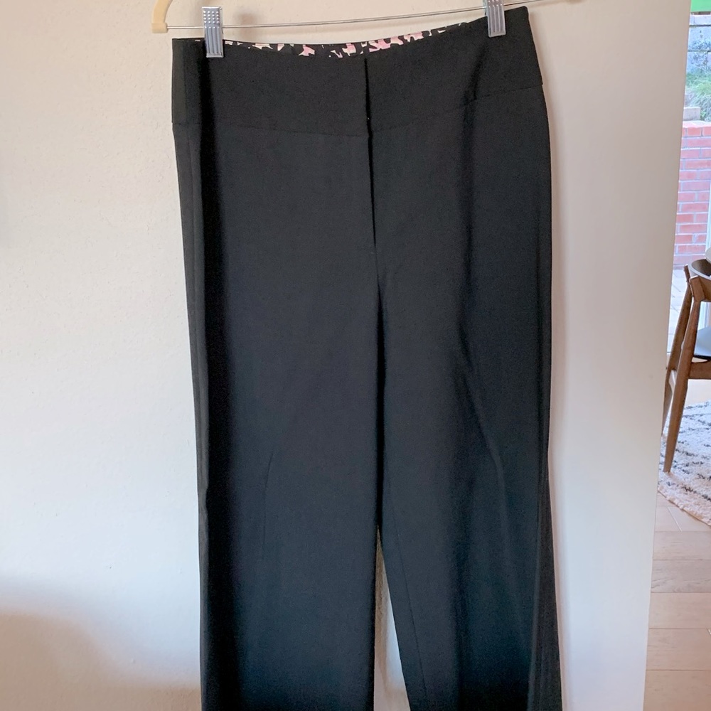 NWT Milly Wide Leg Dressy Black Pants Size 6